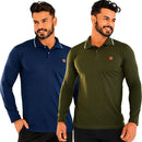 Camisa Comprida Polo Supremo - Minimalista & Sofisticada - Compre 1 Leve 2
