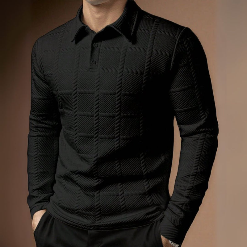 Camisa Polo de Luxo de Manga Longa - Gon
