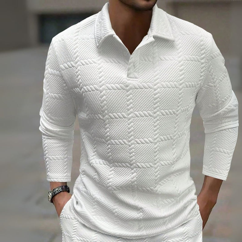 Camisa Polo de Luxo de Manga Longa - Gon