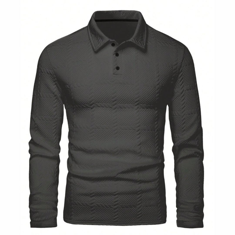 Camisa Polo de Luxo de Manga Longa - Gon