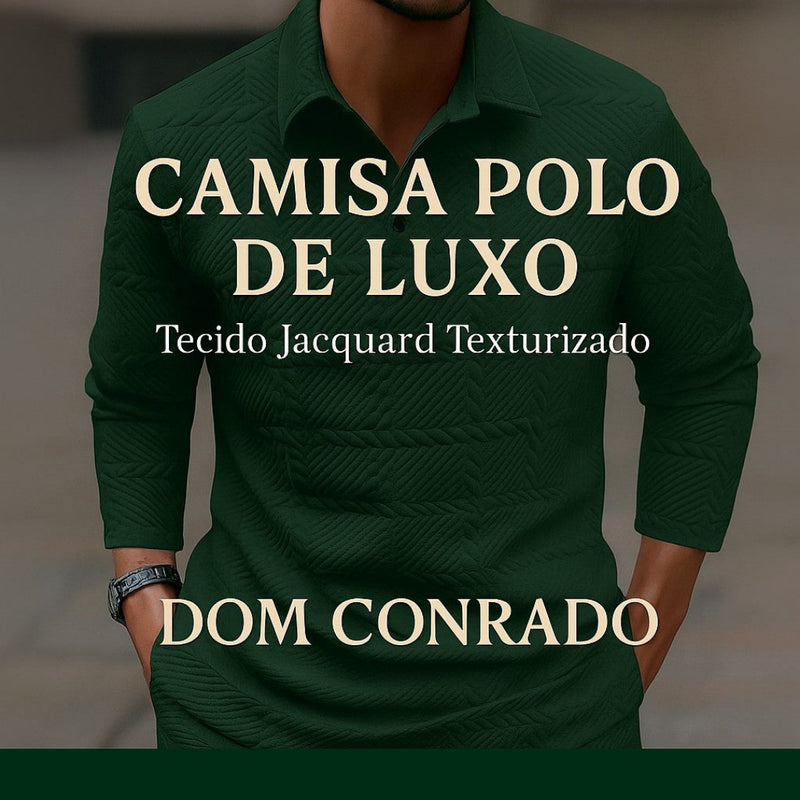 Camisa Polo de Luxo de Manga Longa - Gon