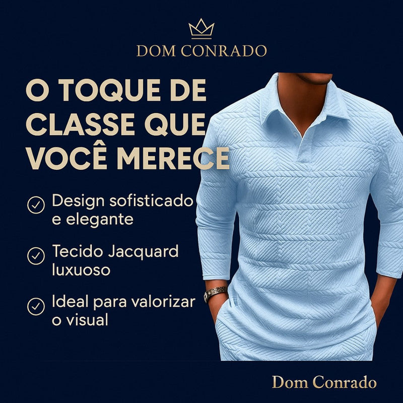 Camisa Polo de Luxo de Manga Longa - Gon