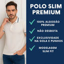 Camisa Polo Masculina Slim 100% Algodão Premium Confortável - Não Desbota | Dom Conrado