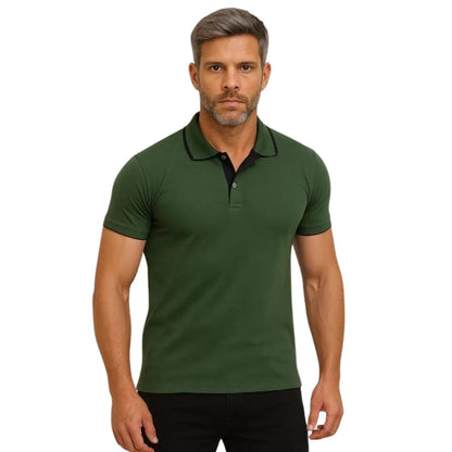 Camisa Polo Masculina Slim 100% Algodão Premium Confortável - Não Desbota | Dom Conrado