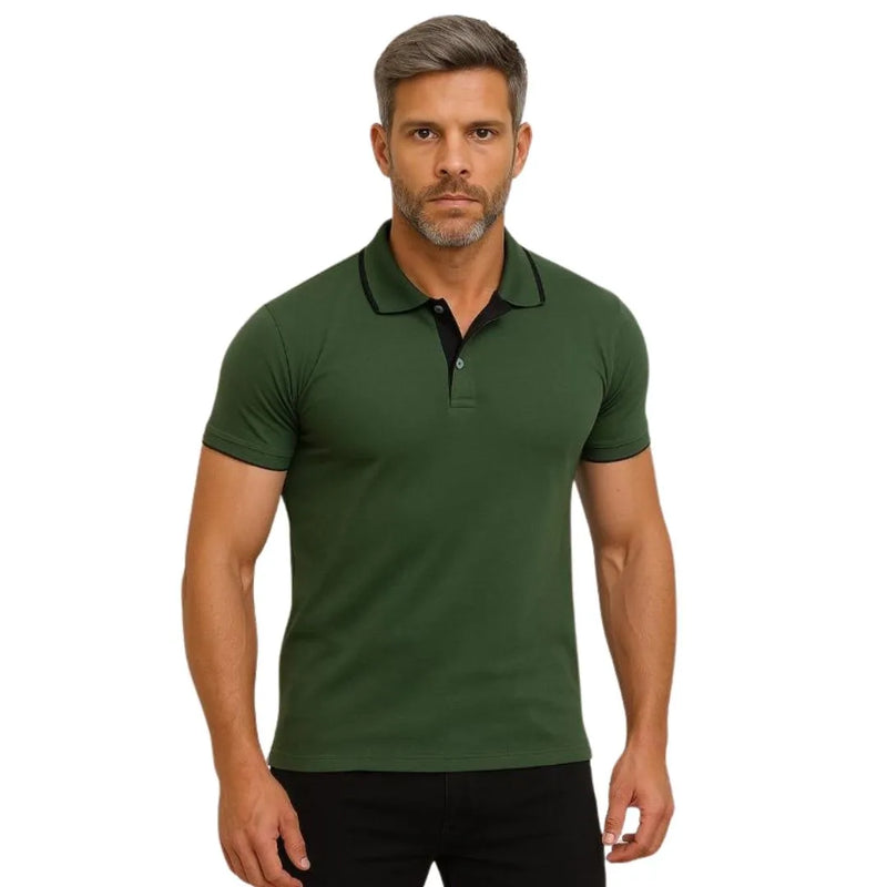 Camisa Polo Masculina Slim 100% Algodão Premium Confortável - Não Desbota | Dom Conrado
