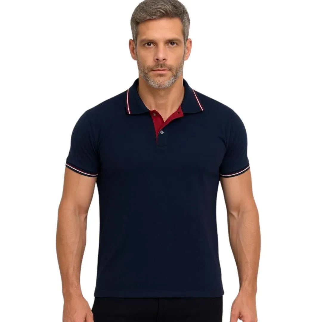 Camisa Polo Masculina Slim 100% Algodão Premium Confortável - Não Desbota | Dom Conrado
