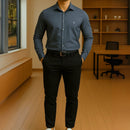 Camisa Social Masculina de Luxo Manga Longa Spandex - Morel | Dom Conrado