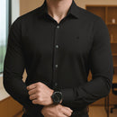 Camisa Social Masculina de Luxo Manga Longa Spandex - Morel | Dom Conrado