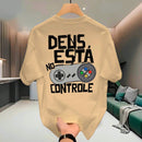 Camiseta Masculina Algodão Descontraída "Deus no Controle" | Dom Conrado