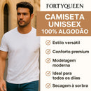 Camiseta Masculina Lisa 100% Algodão – Kit 3 Unidades FortyQueen | Dom Conrado