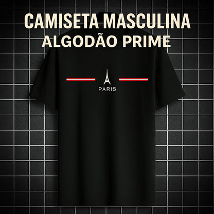 Camiseta Masculina Manga Curta Algodão Prime - Paris | Dom Conrado