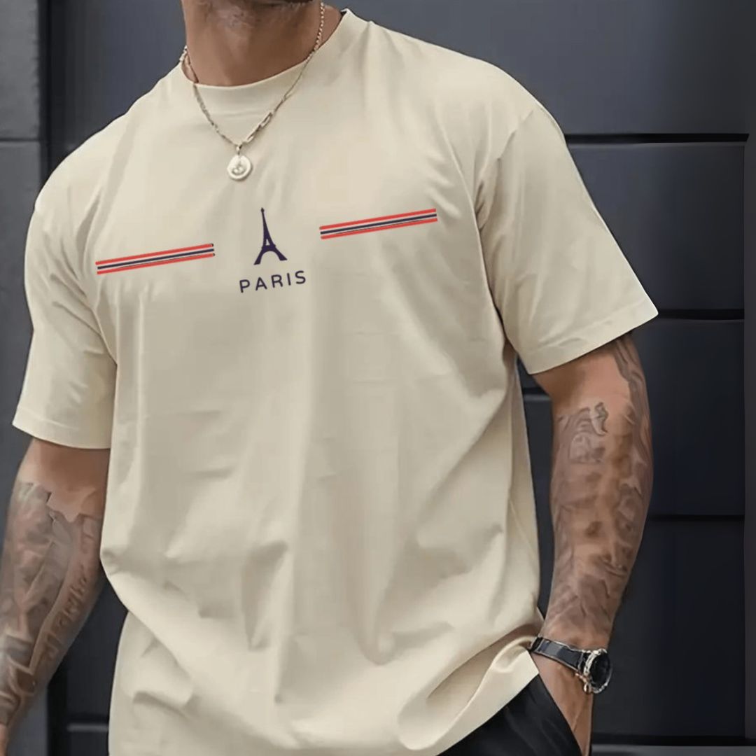 Camiseta Masculina Manga Curta Algodão Prime - Paris | Dom Conrado