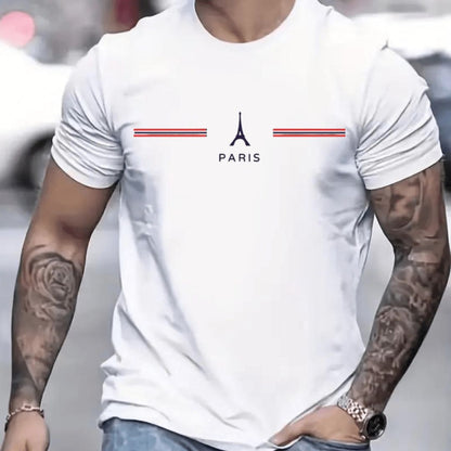 Camiseta Masculina Manga Curta Algodão Prime - Paris | Dom Conrado