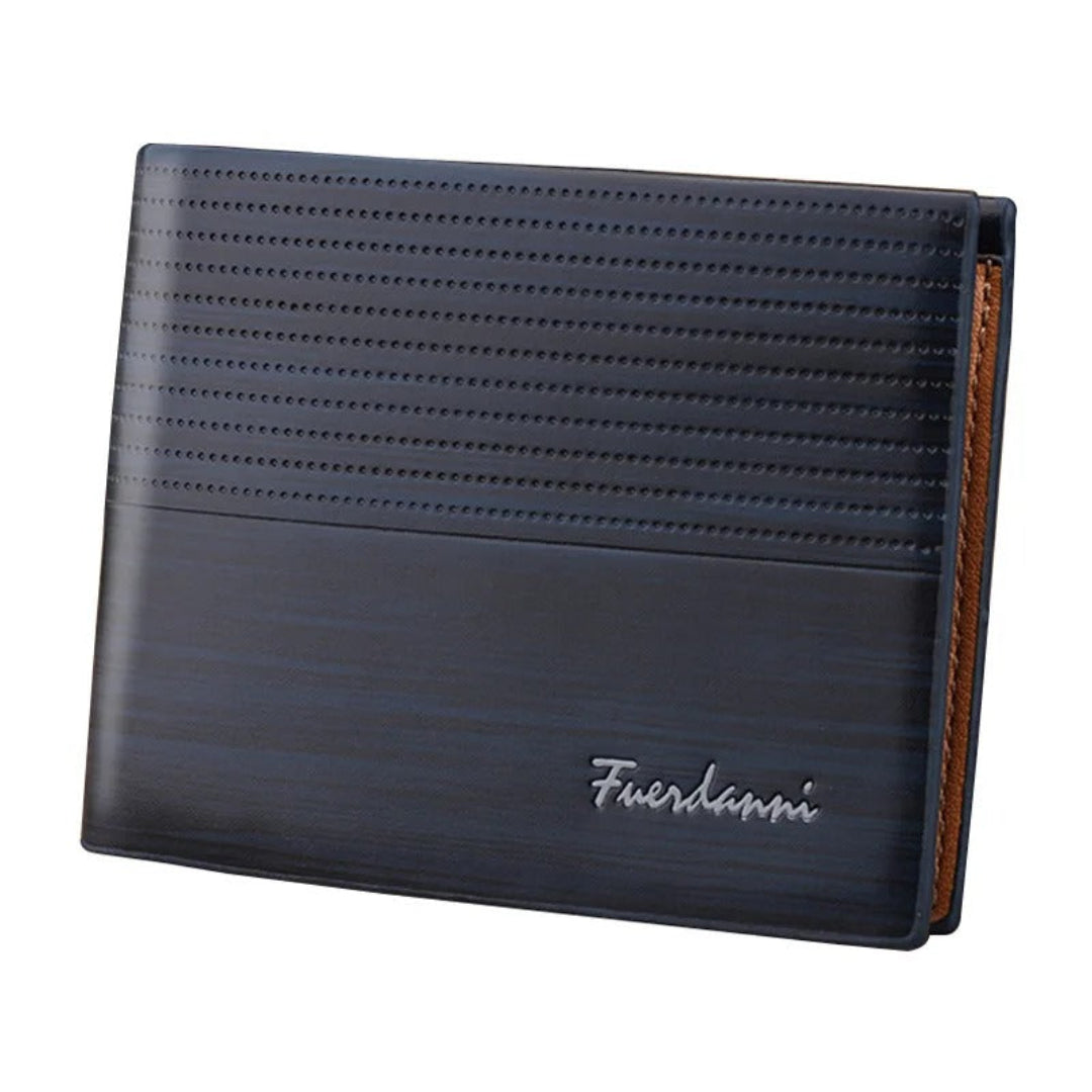 Carteira Masculina de Couro Genuíno Fuerdanni Classic – Estilo Vintage e Elegância Discreta | Dom Conrado
