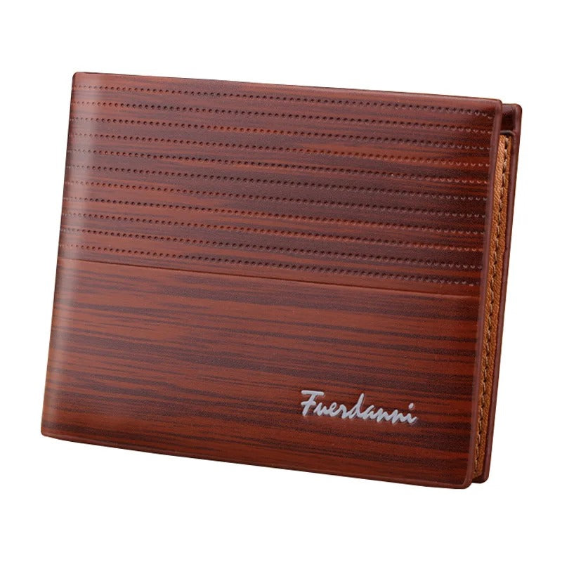 Carteira Masculina de Couro Genuíno Fuerdanni Classic – Estilo Vintage e Elegância Discreta | Dom Conrado