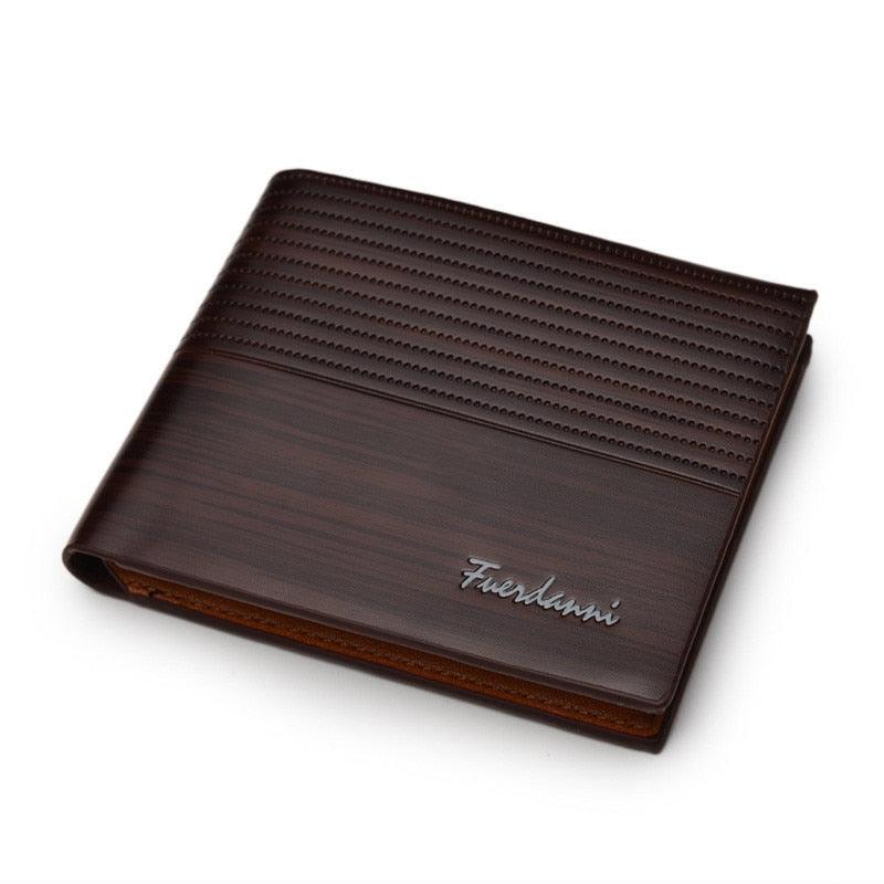 Carteira Masculina de Couro Genuíno Fuerdanni Classic – Estilo Vintage e Elegância Discreta | Dom Conrado