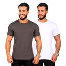 Kit 2 Camisetas Masculinas Básicas Premium - Algodão Egipcio