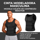 Cinta Modeladora Masculina - Modelo Colete de Compressão Redutor | Dom Conrado