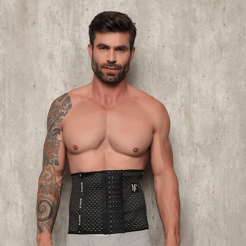 Cinta Modeladora Masculina Compressora Abdominal 3 Fechos | Dom Conrado