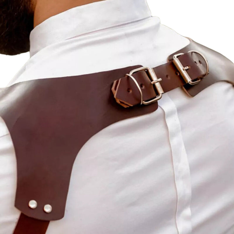 Cinto Suspensório Masculino estilo Peaky Blinders em couro sintético premium com design europeu ajustável – Dom Conrado