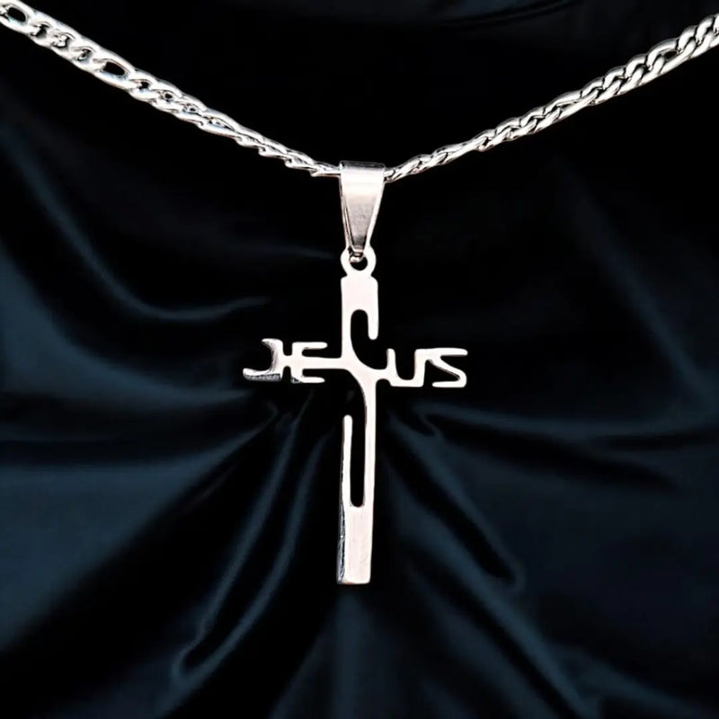 Colar Corrente Aço Inox 316L - Jesus | Dom Conrado