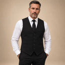 Colete Social Masculino Preto Slim Fit Bibadilla