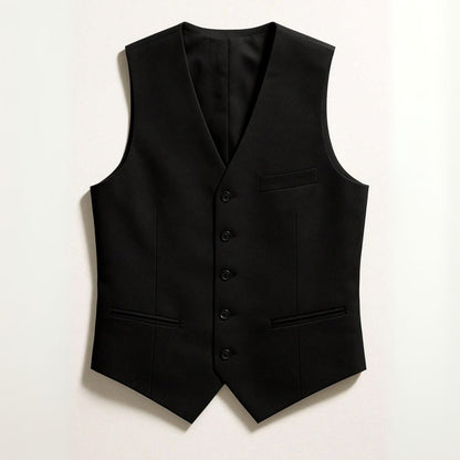 Colete Social Masculino Preto Slim Fit Bibadilla