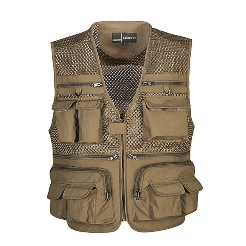 Colete Tático de Pesca Masculino - Parker | Dom Conrado