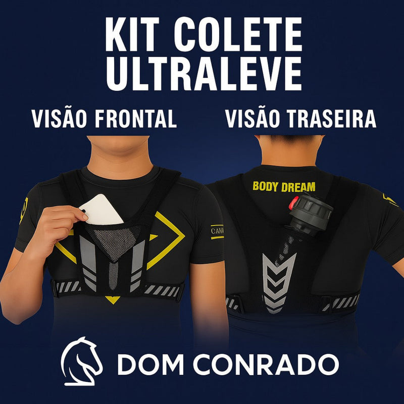 KIT Colete Ultraleve para Corrida e Academia - Performance e Segurança | Dom Conrado