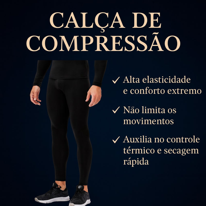 Calça de Compressão Masculina - CompressFine | Dom Conrado
