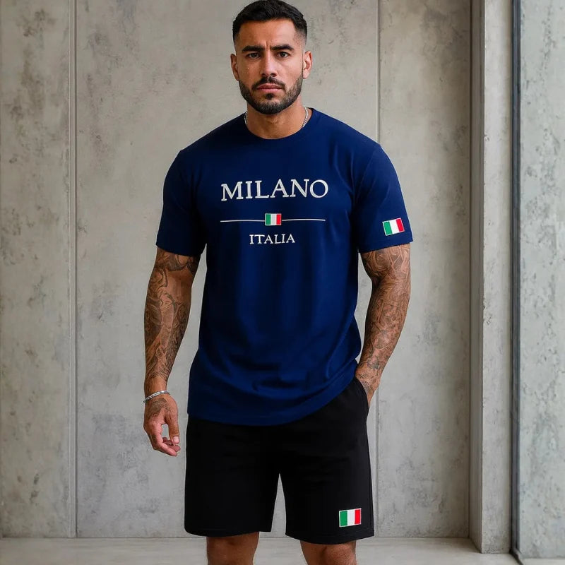 Conjunto Masculino Camiseta + Short – Milano | Dom Conrado