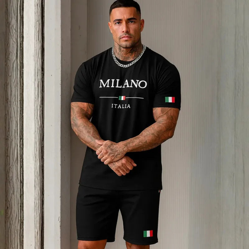 Conjunto Masculino Camiseta + Short – Milano | Dom Conrado