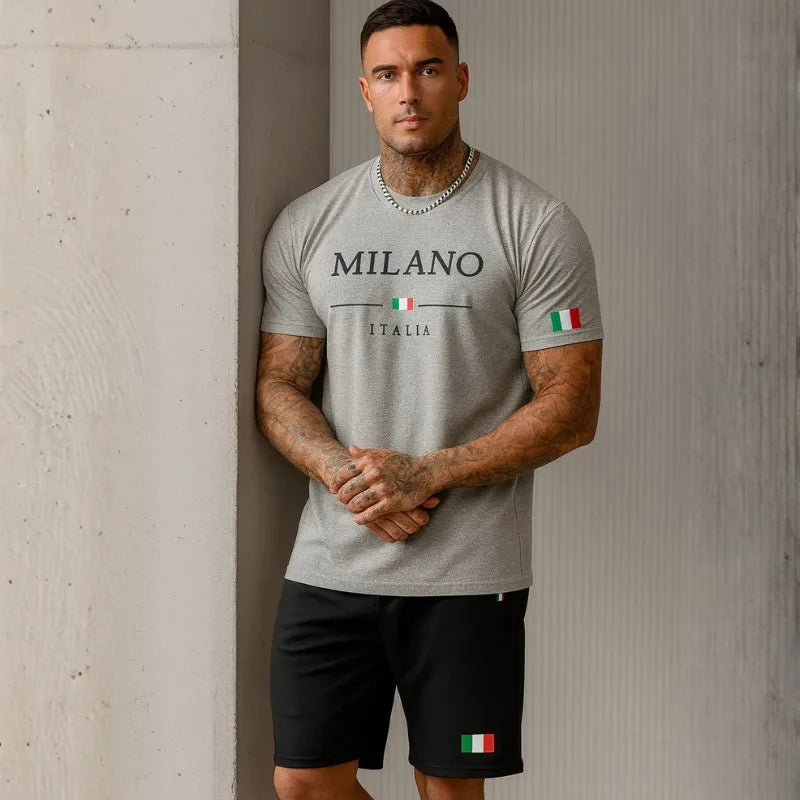 Conjunto Masculino Camiseta + Short – Milano | Dom Conrado