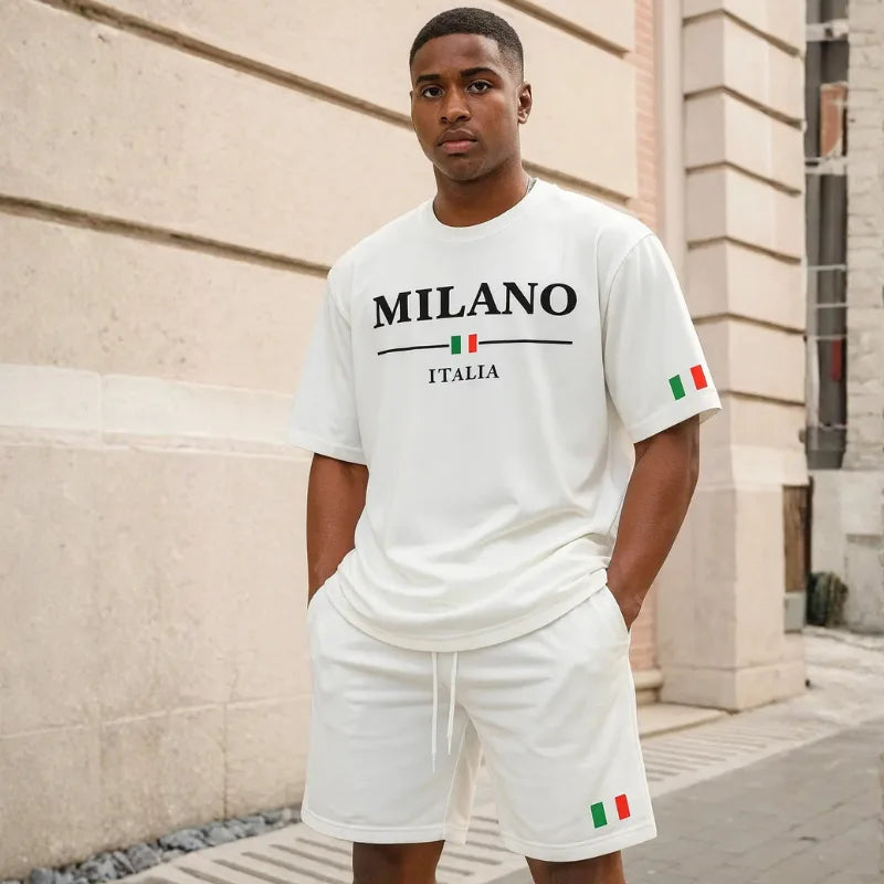 Conjunto Masculino Camiseta + Short – Milano | Dom Conrado