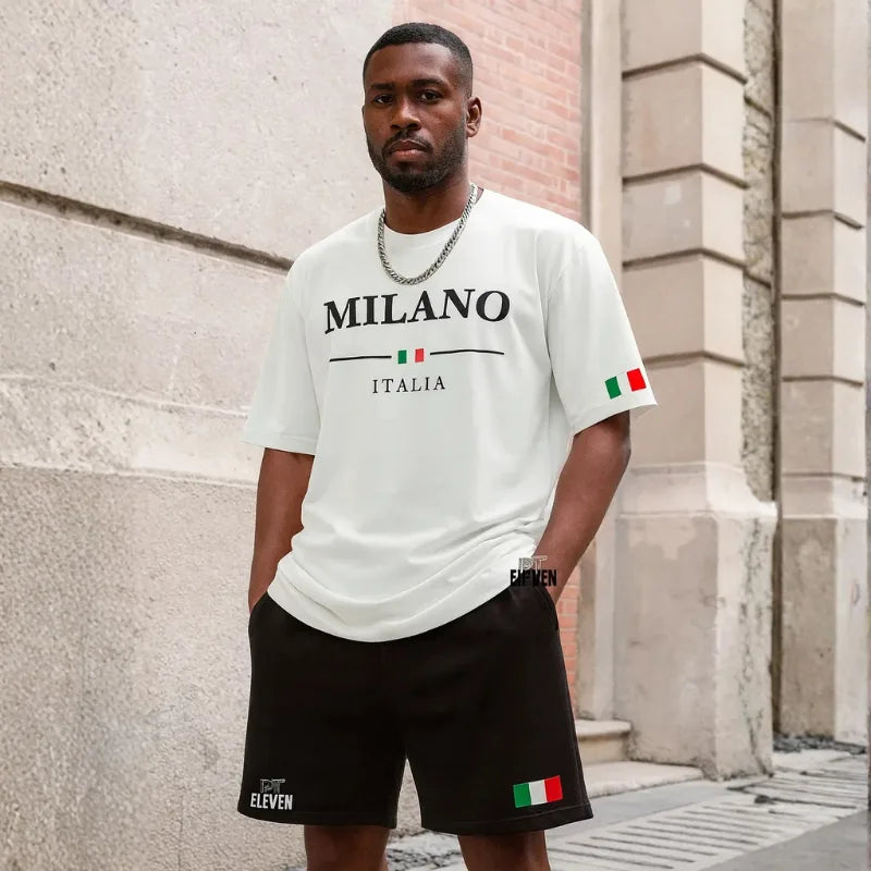 Conjunto Masculino Camiseta + Short – Milano | Dom Conrado