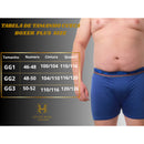 Cueca Boxer Plus Size - Kit 3 Cuecas Microfibra HM | Dom Conrado
