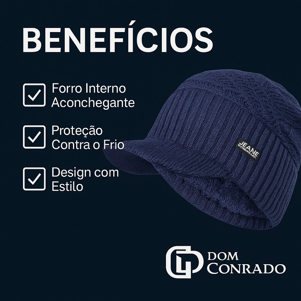 Boné Touca Forrado de Inverno - Jessé | Dom Conrado