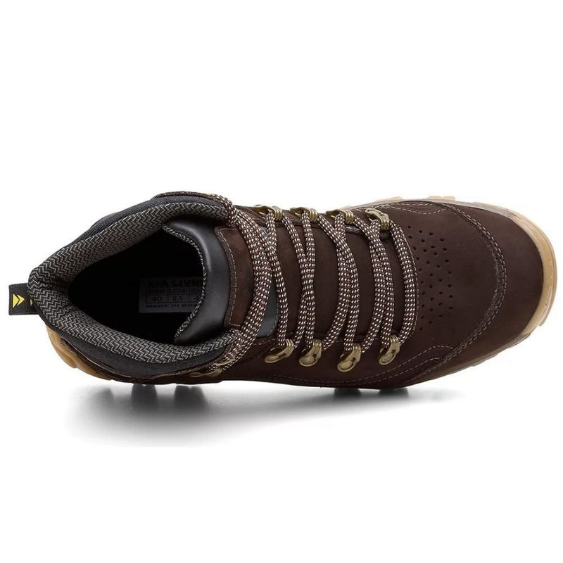 Bota Coturno Masculina em Couro Via Livre - N7 com C.A | Dom Conrado