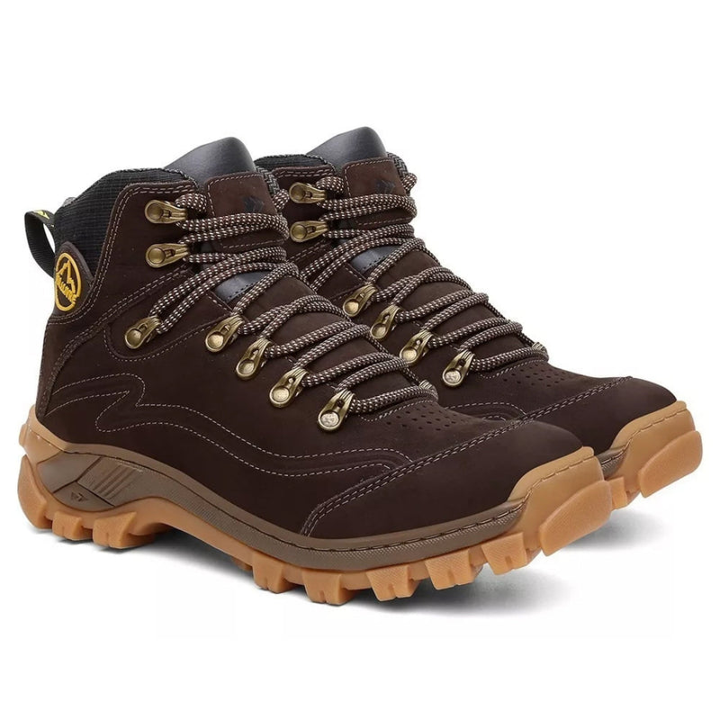 Bota Coturno Masculina em Couro Via Livre - N7 com C.A | Dom Conrado