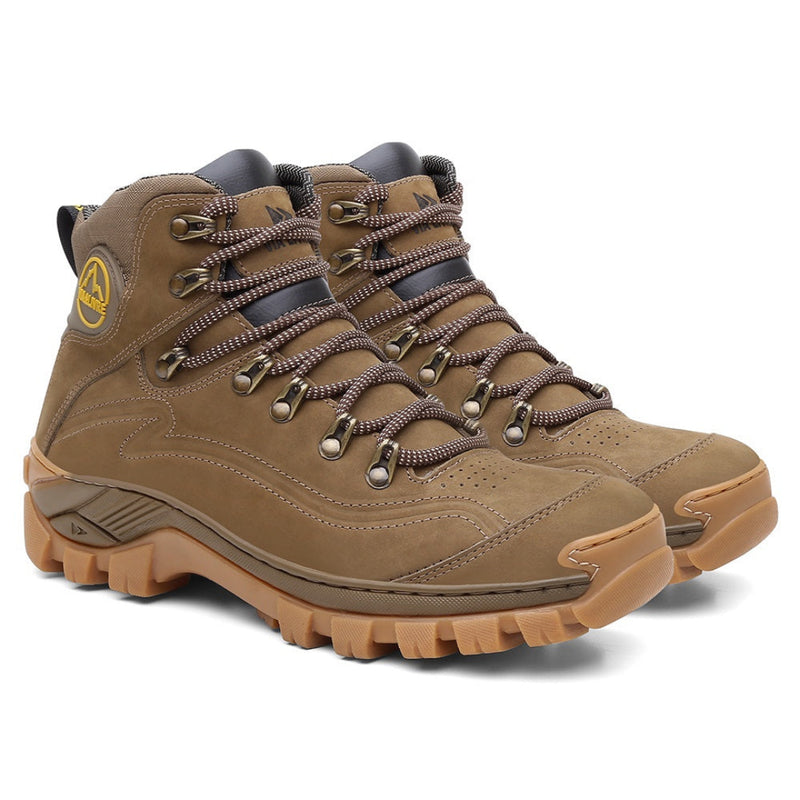 Bota Coturno Masculina em Couro Via Livre - N7 com C.A | Dom Conrado