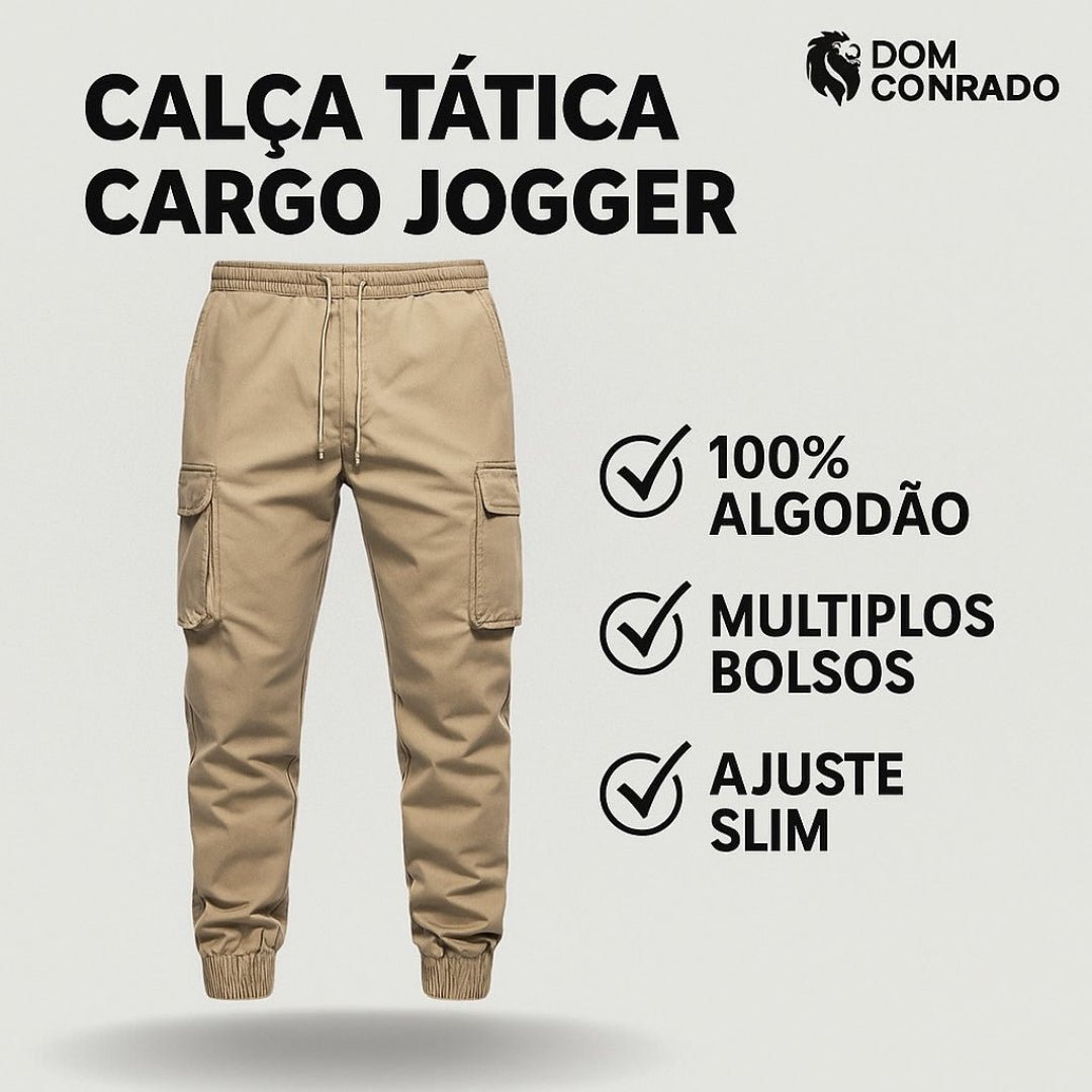 Calça Tática Cargo Jogger - Junio | Dom Conrado