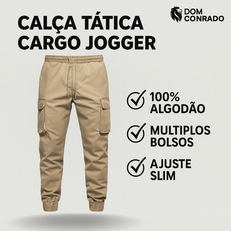 Calça Tática Cargo Jogger - Junio | Dom Conrado