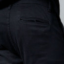 Calça Masculina Esporte Fino de Sarja Preta com Bolso Faca - Linha Premium | Dom Conrado