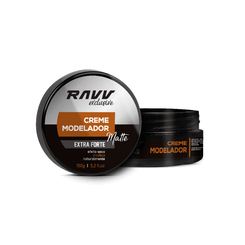 Creme Pomada Modeladora Premium Extra Forte Barba e Cabelo 150g - RAVV | Dom Conrado