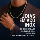 Conjunto Pulseira e Colar Masculino Aço Inox 316L - InterPrime | Dom Conrado