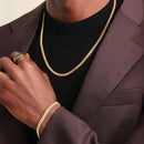 Conjunto Pulseira e Colar Masculino Aço Inox 316L - InterPrime | Dom Conrado