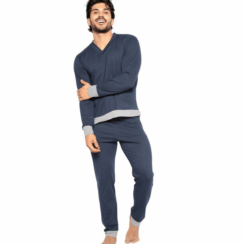 Pijama Masculino Algodão de Inverno - Patrick | Dom Conrado