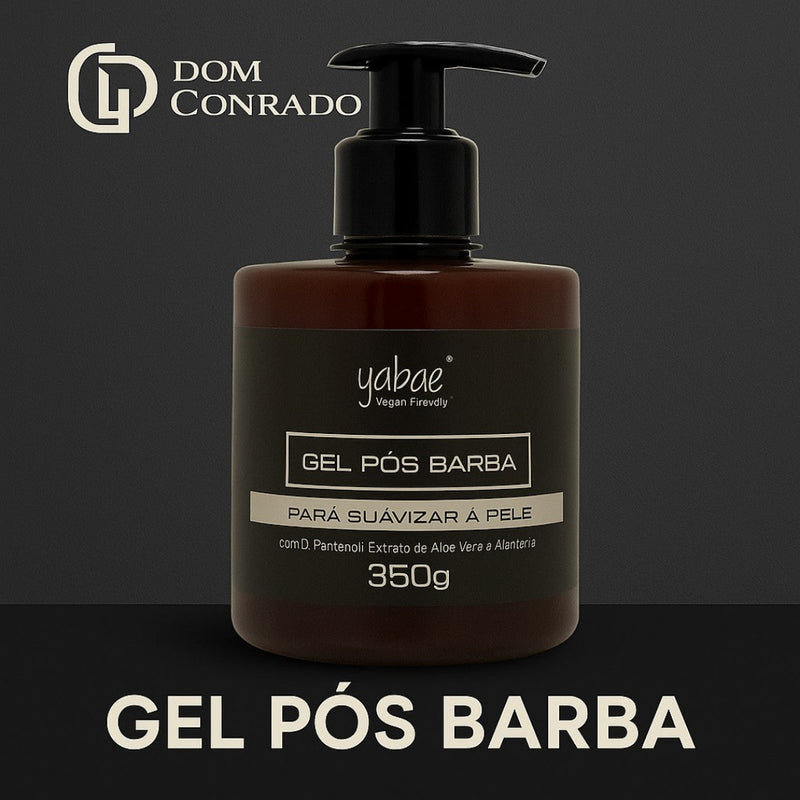 Gel Pós Barba 350g - Pele Sem Irritação, Alergia e Regeneração Otimizada | Dom Conrado
