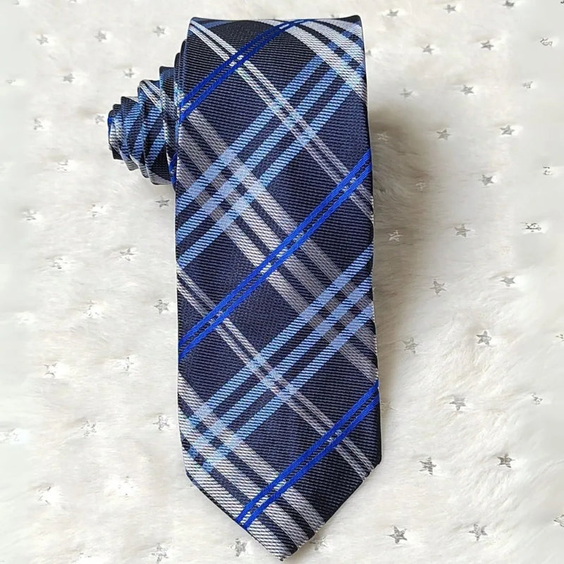 Gravata Social Masculina Xadrez Gregory - Estilo e Conforto para o Homem Moderno