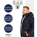 Jaqueta Masculina Puffer Térmica Impermeável Plus Size – PlusMen